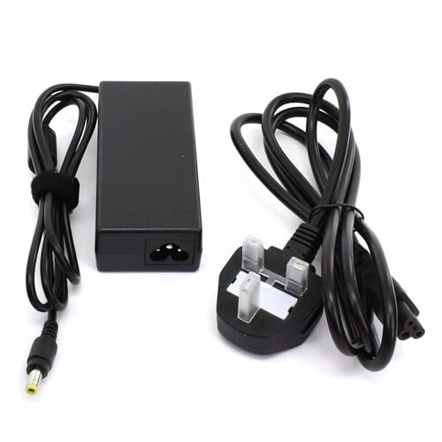 Power Supply Adaptor Compatible with ROLAND HP-302 HP-702 JM-8 MC-808 PRELUDE PSB-3U PSB-7U RK-100 RP102, 1 Pin 12V DC 5A with 1.5m UK Power Lead - Black