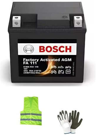 Compatible avec HYOSUNG EZ M 100 ANNÉE 2007 al 2008 Batterie YTX5L-BS Bosch FA111 YTX5L FOURNIE CHARGÉE ET PRÊTE À l'emploi Batteries SCELLÉES 4 AMPÈRES 12V 113X70X105CM