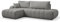 DomoHome® Baloo Ecksofa mit Schlaffunktion und Bettkasten - Schlafsofa, Sofa, Couch, Sofa mit Schlaffunktion, Schlafcouch, Sofa L Form, Wohnzimmer Möbel (Linke Seite, Lambi 11)