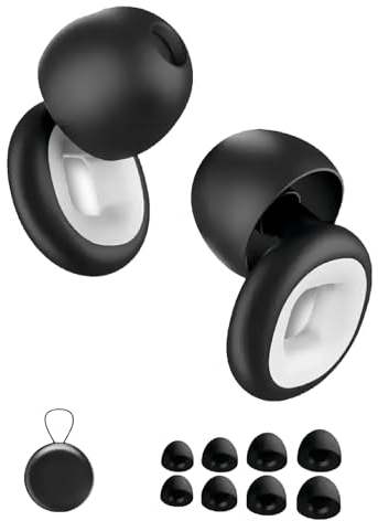 Artvive Schnarchstille Ohrstöpsel,8 Aufsätze, Artvive Schnarchstille Ohrstöpsel 40db, Schnarchstille Schlaf-Ohrstöpsel Artvive, Artvive Ohrstöpsel Motorrad