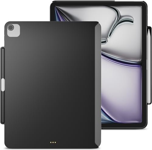 MAGEASY CoverBuddy Lite Schutzhülle für iPad Air 13 Zoll (33 cm) 2024, Leder, Schwarz