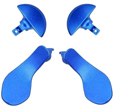 4 pagaie posteriori in metallo per controller PS5 DualSense Edge, pulsanti posteriori intercambiabili di ricambio per controller wireless PS5 DualSense Edge (blu)