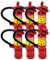 KYEQATY Mini FeuerlöScher Kinder Spielzeug Kleiner FeuerlöScher 6 PCs Mini FeuerlöScher Modell Doll House MöBelzubehöRt