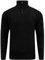 WJL WHISPERING JONES LONDON Mens Half Zip Cable Knit Cardigan High Neck Weave Chunky Knitted Pullover Jumper Classic Knitwear, Black - FE, M
