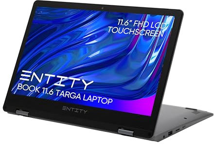 Entity Book 11.6 Targa 2 in 1 Convertible Laptop Touchscreen Tablet 128GB Black