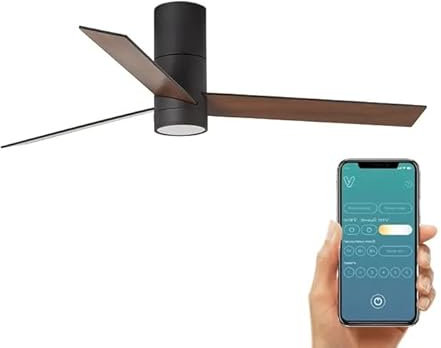 ventyly HYBRID Deckenventilator mit Licht schwarz/Esche IOT