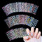 Flower Nail Stickers, 24 Sheets Colorful Nail Art Stickers 3D Self-Adhesive Floral Gel Nail Decals Nail Design Stickers Nail Art Decoration Supplies for Women Girls DIY Manicure Accessories