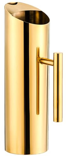 Edelstahl Wasserkrug, Wasserkaraffe Eistee Krug Saftkrug Teekanne mit Griff Kalte und Heiße Wasser Wasserkanne für Serving Wasser, Eistee Und Andere Kalte Getränke