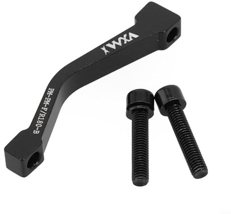 Adaptador de montaje de pinza de freno de disco de ciclismo, soporte de montaje de freno, poste trasero delantero IS 160/180/203 mm, componente de bicicleta diseñado negro verde (A negro)