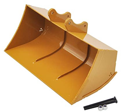 NexaPart Accessoires RC for HUINA 1550/1580/1592/1594/1593 Grand Godet en métal for Accessoires de Godet Large for Pelle RC 1/14(Big Bucket)