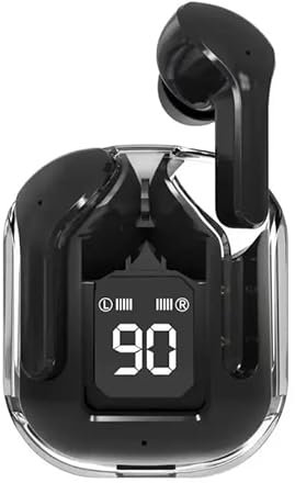 Stylish TWS Wireless Bluetooth Earbuds For Samsung iPhone all Bluetooth devices Black