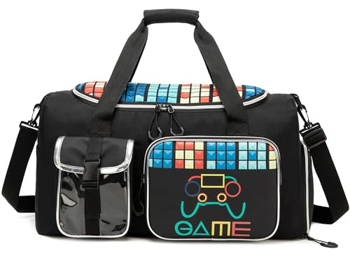 HTgroce Zaino Piscina Bambino Borsone Palestra Bambino Duffel Bag Borsa Weekend con Scomparto per Scarpe