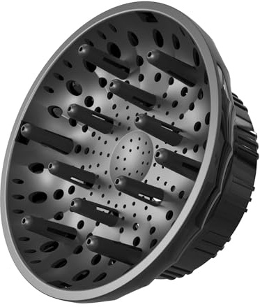 Diffuseur universel pour sèche - cheveux - pour tous les sèche - cheveux de 3,6 à 6,1 cm, le diffuseur ionique professionnel crée des boucles qui les façonnent en vagues (noir)