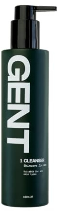 GENT Cleanser - Step 1 - Gentle Cleanser, Vegan Facial Cleanser, Dermatologically Tested, Suitable for All Skin Types, Made in UK, with Hyaluronic Acid and Niacinamide