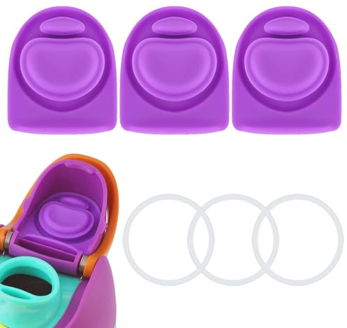 Frokolla 3 Sets Replacement Stopper and O Ring Gasket Compatible with Owala FreeSip 24oz 32oz,Water Bottle Lid Insert Cap Silicone Seal Parts for Owala 16/19/24/32/40oz Mouthpiece Accessories P13-A3