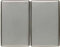 Hager aRSYS – Touche double métal acier inoxydable