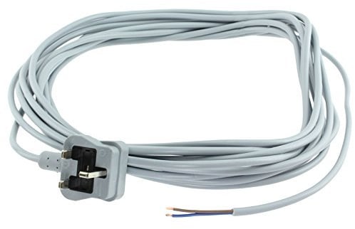 Spares2go Mains Cable/Power Lead & Plug for Bosch, Bush, Hoover Vacuum Cleaners (10 Metres)