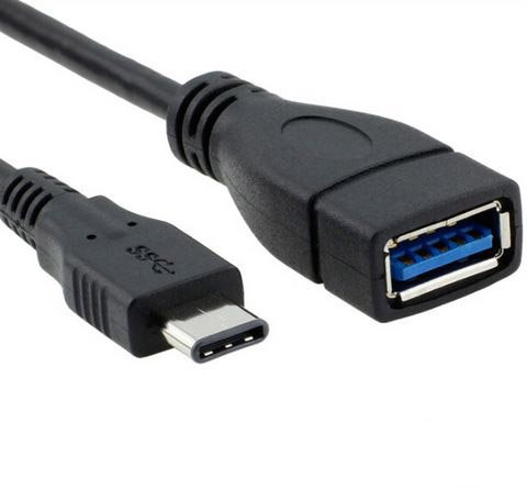 AKORD 10 cm Type A USB 3.1 /USB-C Male to USB 3.0 Female Data Adapter Cable