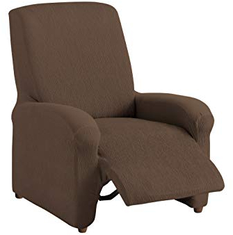 Textil-home Stretchhusse für Relaxsessel Komplett TEIDE, 1 Sitzer - 70 a 100Cm. Farbe Braun