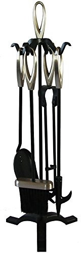 Fire Vida Buxton Companion Set, Metal, Negro/níquel, 5 Piezas