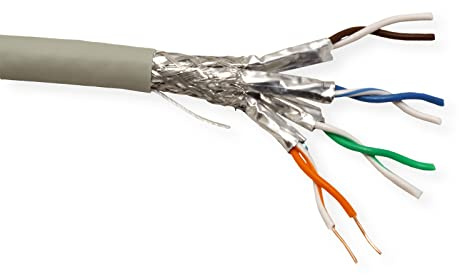ROLINE S/FTP Kabel, Kat.6A (Class EA), LSOH, Massivdraht, 300 m