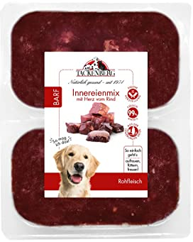 Tackenberg - Barf Innereien (Rind) für Hunde & Katzen - 14 x 500 g - Premiumqualität von Tackenberg