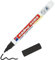 edding 4085 Kreidemarker - schwarz - 1 Kreidestift - Rundspitze 1-2 mm - dünner Kreidestift für Tafel abwischbar - zum Beschriften von Fenster, Glas, Spiegel - Tafelstift mit deckenden Farben