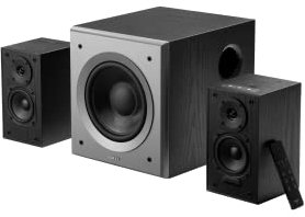 Edifier M601DB Sistema di altoparlanti per computer con subwoofer wireless, sistema audio da scaffale 2.1, Bluetooth 5.1 AptX, 110 W RMS, per desktop, laptop, tablet, telefono, TV, nero
