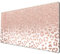 Schreibtischunterlage, XXL-Mauspad, rosa-goldfarben, Leopardenmuster, Bürobedarf und Zubehör, Dekoration, für Frauen, 80 x 40 cm, genähte Kanten, glatte, rutschfeste Gummiunterseite, großes Pad