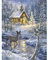 DIY 5D Diamant Painting Bilder Full Groß Winterlandschaft 40x50cm Diamant Gemälde Malen nach Zahlen Kit Diamant Malerei Mosaik Kreuzstich Strass Gemälde Wall/Eingang/Büro Dekorationen