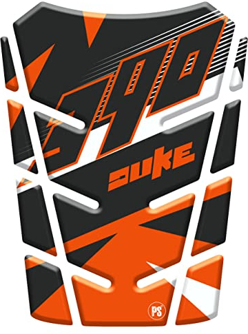 Paraserbatoio.it Tankpad aus Kunstharz, selbstklebend, 3D-Effekt, für Motorrad, kompatibel mit KTM Duke 390 v4