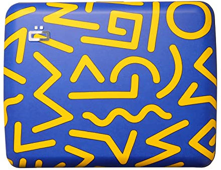 ÖGON -DESIGNS- Portefeuille en Aluminium, Grande capacité avec Fermoir en métal, Protection RFID Contre la fraude et la démagnétisation, modèle Smart Case Oslo Large