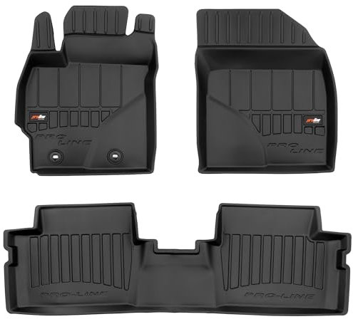 MOTOS Gummimatten Auto Fussmatte passend für Toyota Auris I 2006-2012 Verbessern Sie Ihren Reisekomfort mit Antirutschmatte Auto 3D- Allwetter fußmatten Auto, Schutz vor Verschmutzung
