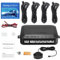 Sensor de estacionamiento Sensor de radar de marcha atrás Kit de radar de marcha atrás Contiene 4 sensores de estacionamiento, alerta acústica. (negro)