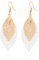 Selia farbenfrohe Sommer Trend Ohrringe in Blatt Optik - Elegant floral hängende BOHO Hängeohrringe - Natürliche bunte Hippie Beach Earrings für Damen (Shiny Glamour)