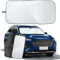 Car Windscreen Sun Shade, Windshield Sunshade for Car Inside, Sunshades Foldable Front Sun Visor Protector Blocks UV Rays Sunscreen for Windscreen Fits Windshields of Various Sizes (150 * 70cm)