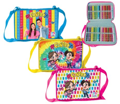 Tinta Unita Tracolla maxi astuccio con 48 pastelli e quaderno creativity ME CONTRO TE (1 PEZZO RANDOM)