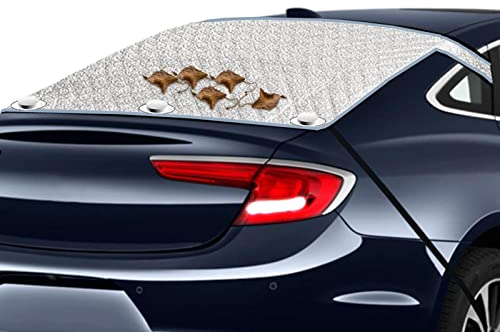 Heckscheibenabdeckung - Auto Windschutzscheibenabdeckungen - Heckscheibe Schneeabdeckung - Magnetische Autoabdeckung Mit 5 Magnet - Winddichte Sonnenschutzabdeckung - Auto Abdeckung Für Sommer Winter