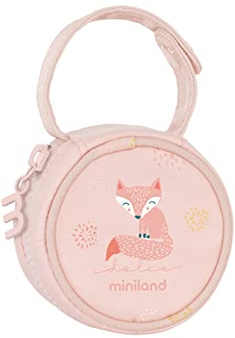 Miniland Pacipocket Candy. Porta ciuccio impermeabile con manico appeso. Collezione Dolce.