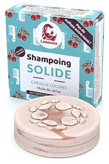 Festes Shampoo für gefärbtes Haar mit Kirschöl