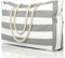 oscaurt Large Beach Bag Waterproof Beach Tote with Zip and Rope Handle Summer Holiday Essentials Travel Bag Shopping Shoulder Handbags for Pool Gym Picnic