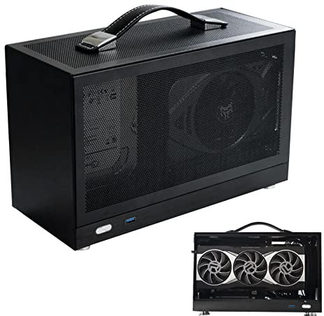 Boîtier d'ordinateur ITX - PC Case Slim Portable Case,Jeu pour Ordinateur Bureau Portable épaissi avec châssis ViRosixehird