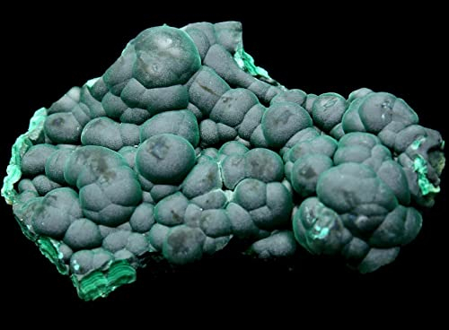 ENPAP 347,4 g seltenes, glitzerndes, kugelförmiges Malachit-Kristallexemplar von Beauty xingyong