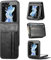 Verco Flip Cover für Samsung Galaxy Z Flip 5 5G Case, Flipstyle Schutzhülle für Galaxy Z Flip 5 Hülle Tasche vertikal klappbare Handyhülle, Schwarz