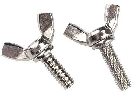 SYDARSYN Vis à Oreilles en Acier Inoxydable Vis à Papillon Vis Aile M6x30mm (5 pcs)
