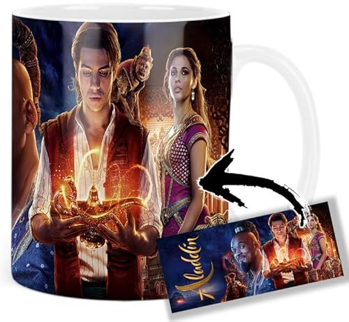 Aladdin Will Smith Mena Massoud Naomi Scott B Tasse Keramikbecher Mug