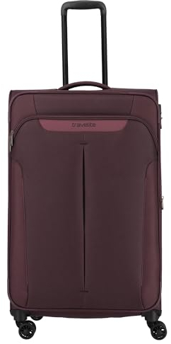 Travelite Croatia - 4-Rollen-Trolley L 77 cm erw. aubergine