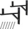 Nbguigdstr Heavy Duty Dual PA Speaker Wall Mounts Supports up to 110lbs,PA Speaker Mounting Brackets,Speaker Wall Stands Pair,Speaker Holder/Pole/Bar/Sound System Wall Mount,DJ Truss Speaker Mounts(Bl