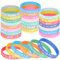 36 Stück Motivationsarmbänder Kinder mit Deutsch Inspirierenden Sprüchen, Mitgebsel Kindergeburtstag Abschluss Geschenk Schüler Schulanfang Geschenke Silikonarmband für Kinder Teenager Kollegen