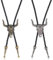 ZKGYUS 2 Stück Bolo-Krawatte Leder Halloween Krawatte Cowboy Kuh Schädel Western Cowboy Krawatte Halskette Lariat Halskette Schwarz Leder Rodeo Anhänger für Damen und Herren